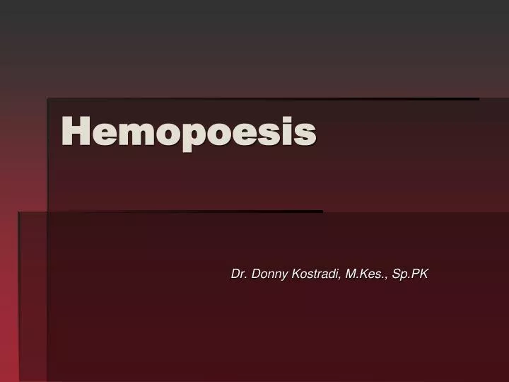 hemopoesis
