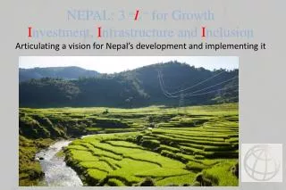 Nepal’s main development challenge is to boost growth