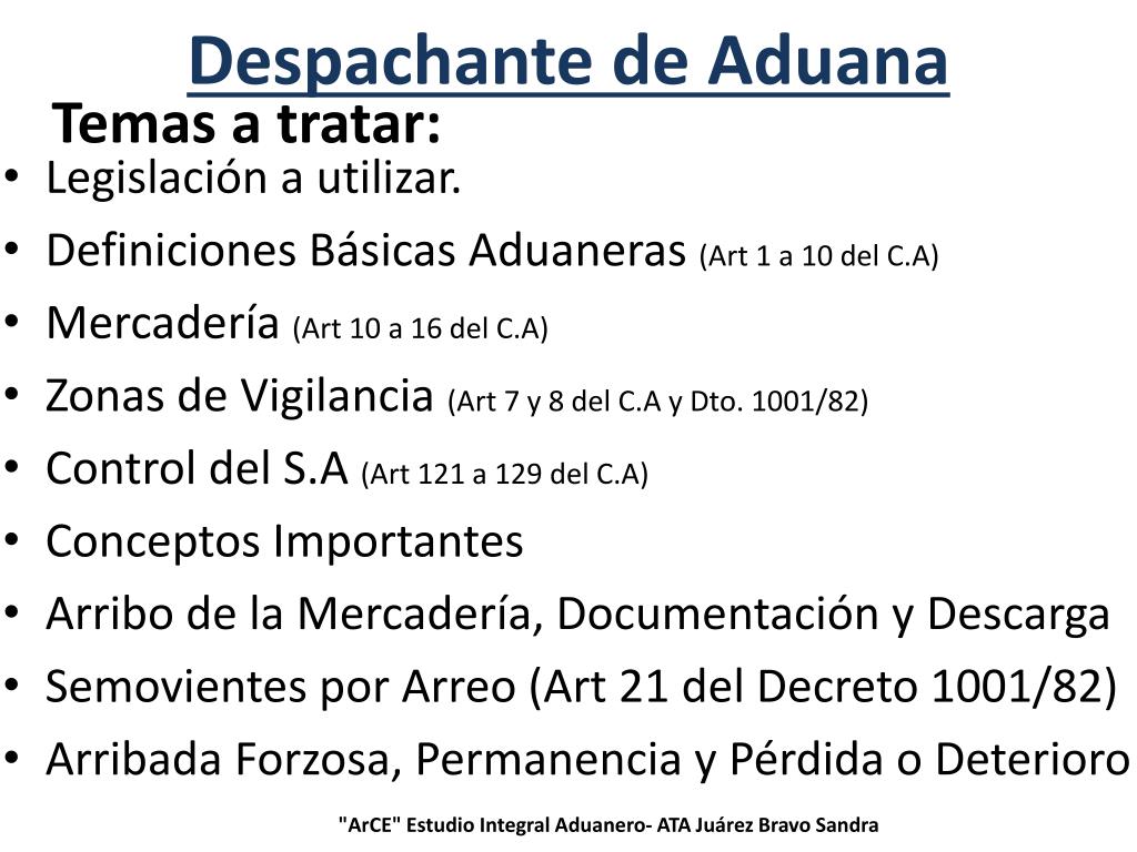 PPT - Despachante de Aduana PowerPoint Presentation, free download - ID ...