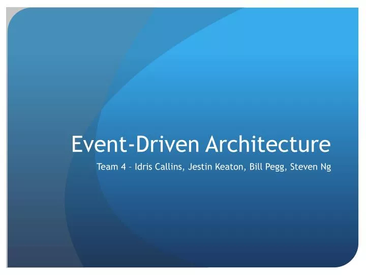 event driven architecture