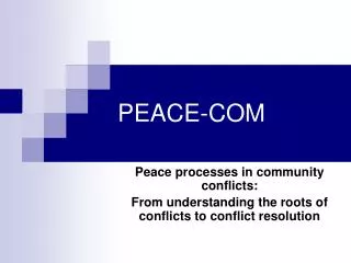 PEACE-COM
