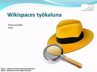 Wikispaces työkaluna