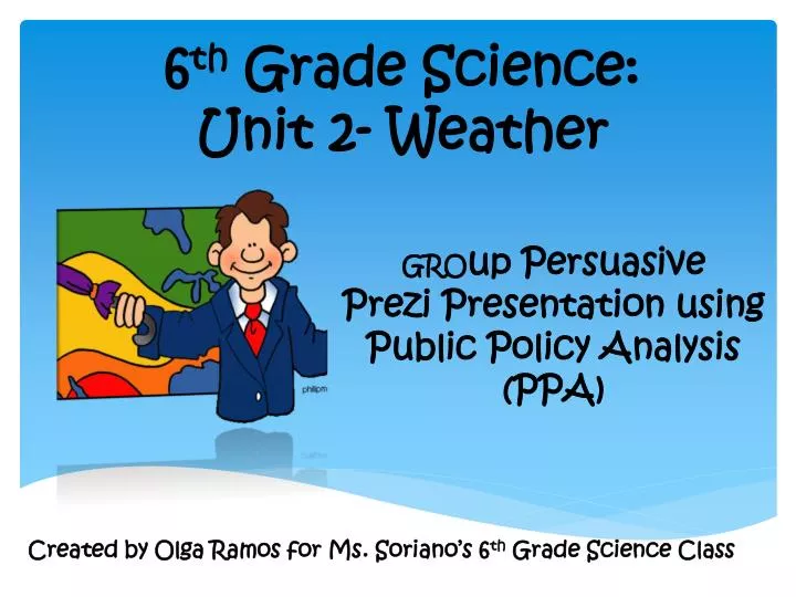 6 th grade science unit 2 weather