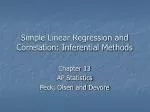 PPT - Correlation and Simple Linear Regression PowerPoint Presentation ...