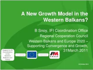 A New Growth Model in the Western Balkans?