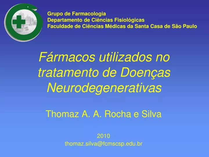 f rmacos utilizados no tratamento de doen as neurodegenerativas