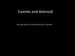 Comets and Asteroid - slide 1