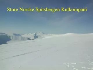 Store Norske Spitsbergen Kulkompani