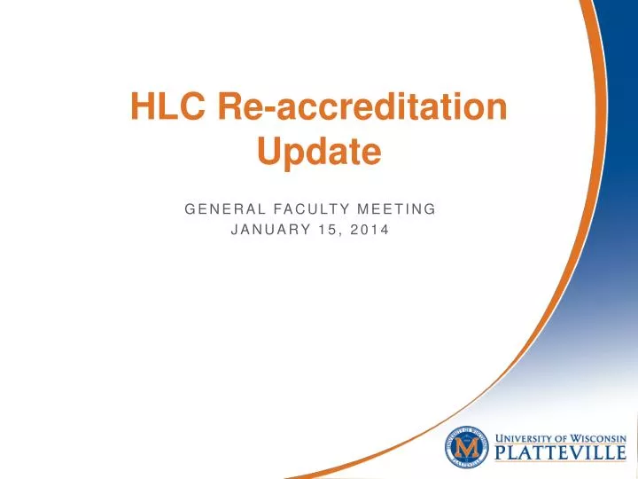 hlc re accreditation update
