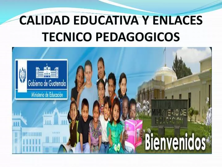 calidad educativa y enlaces tecnico pedagogicos