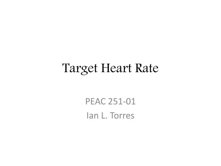 target heart rate