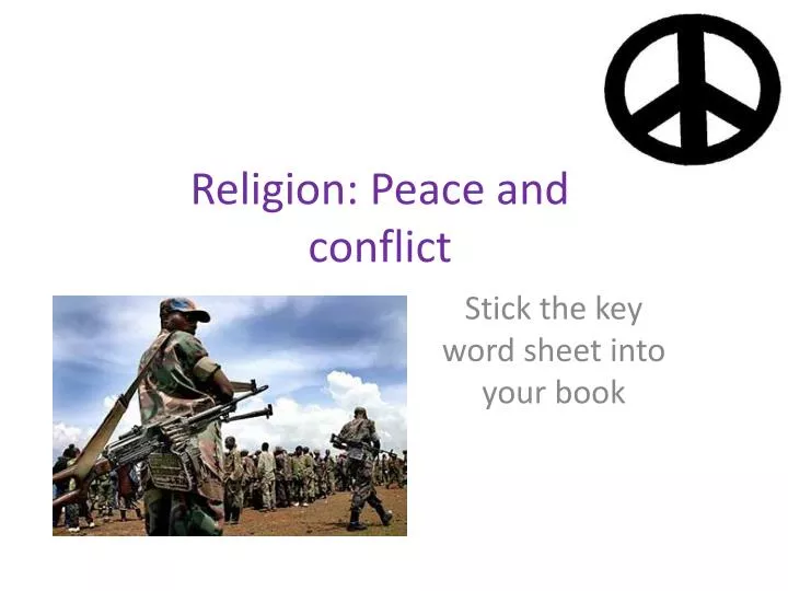 religion peace and conflict