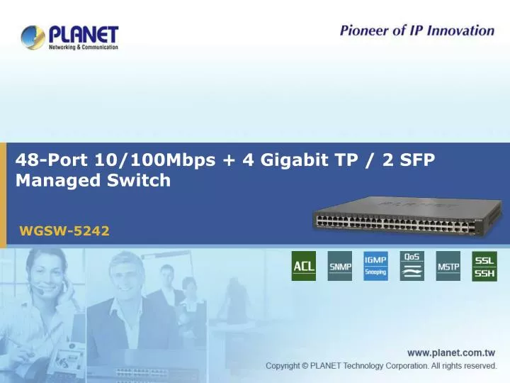 48 port 10 100mbps 4 gigabit tp 2 sfp managed switch