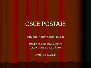 OSCE POSTAJE