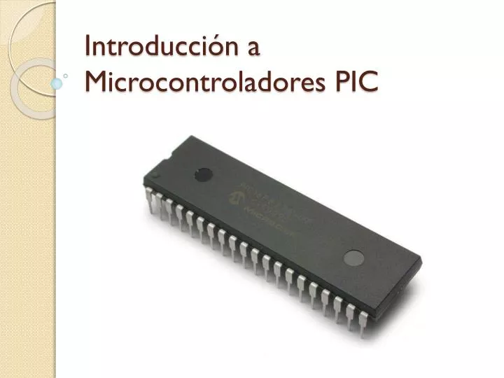 introducci n a microcontroladores pic