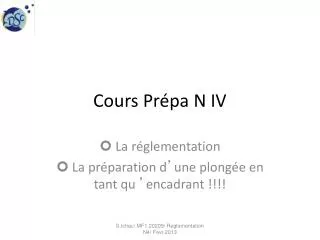 Cours Prépa N IV