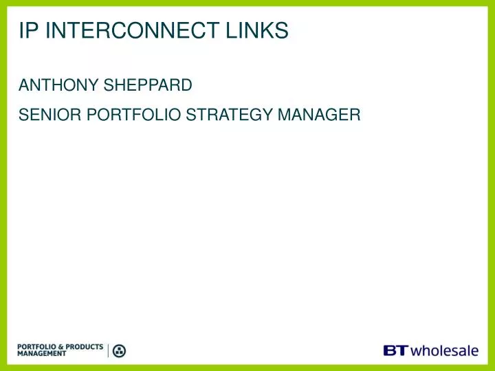 ip interconnect links