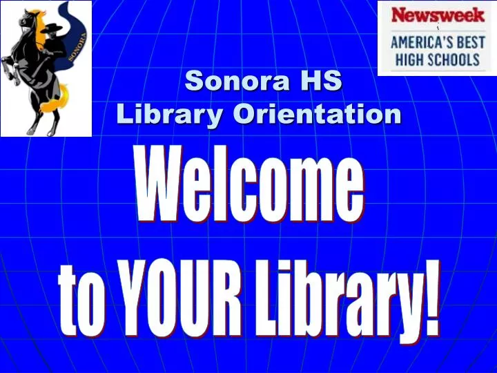 sonora hs library orientation