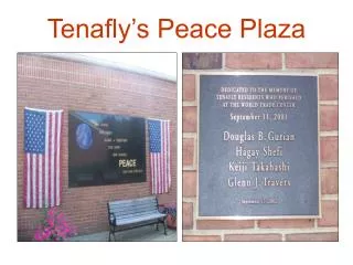 Tenafly’s Peace Plaza
