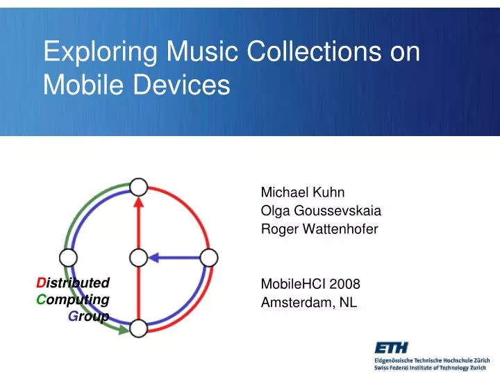 exploring music collections on mobile devices