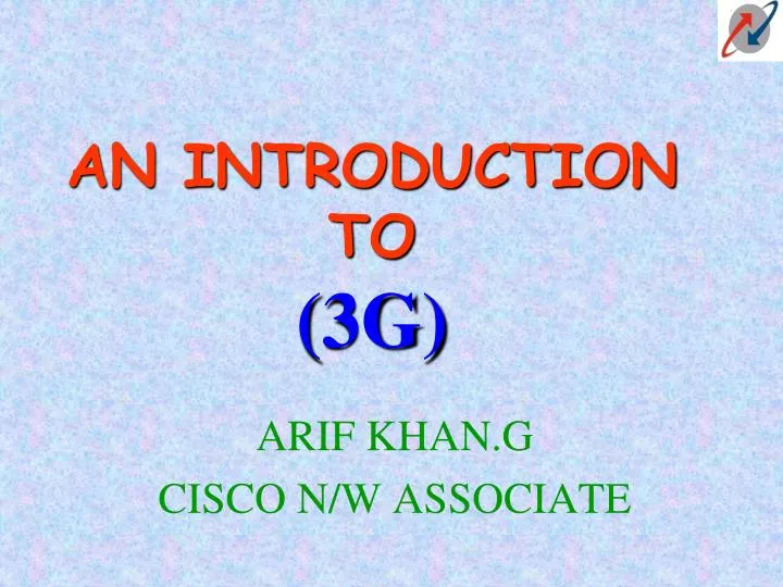 an introduction to 3g