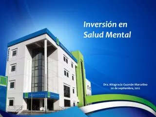 Inversión en Salud Mental