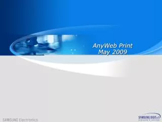 AnyWeb Print May 2009