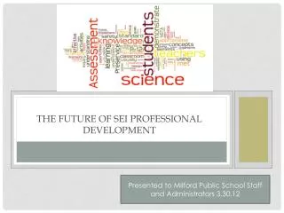 The Future of SEI Professional Development