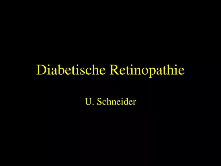 diabetische retinopathie