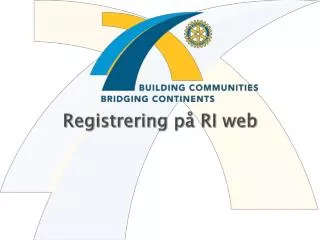 Registrering på RI web
