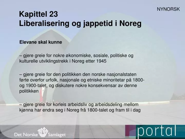 kapittel 23 liberalisering og jappetid i noreg