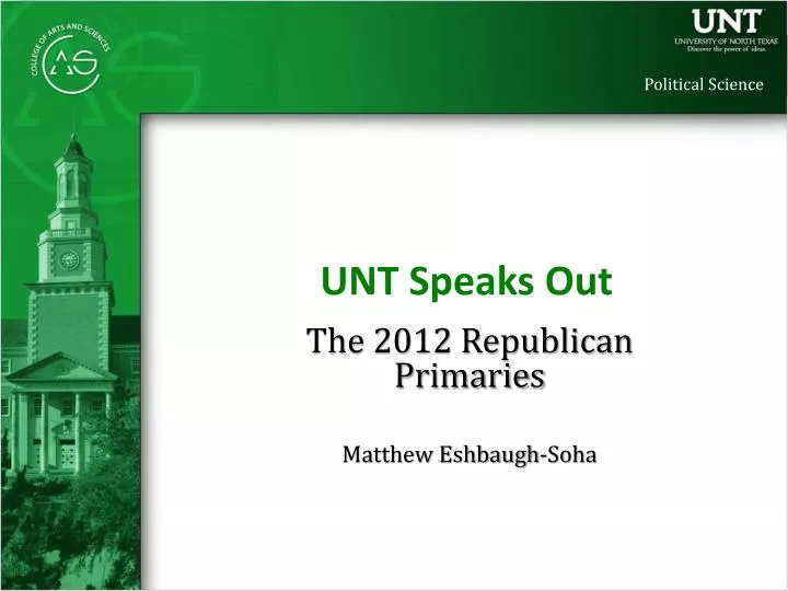 unt speaks out