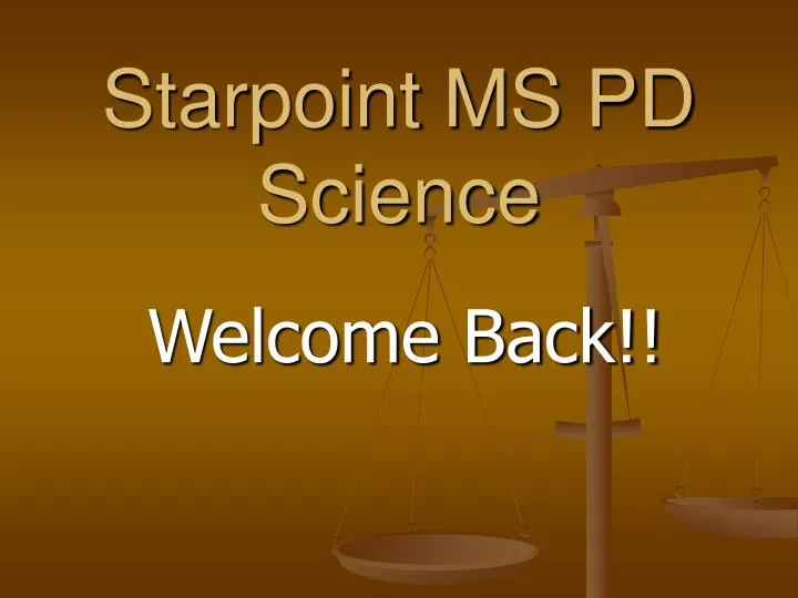 starpoint ms pd science