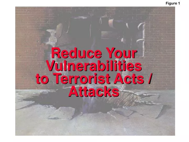 reduce your vulnerabilities to terrorist acts attacks
