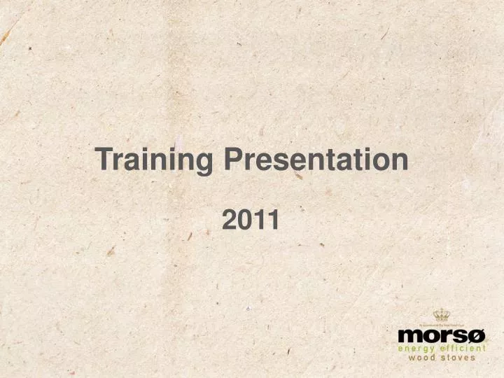 training presentation