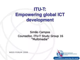 ITU-T: Empowering global ICT development
