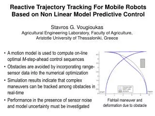Reactive Trajectory Tracking For Mobile Robots Based on Non Linear Model Predictive Control