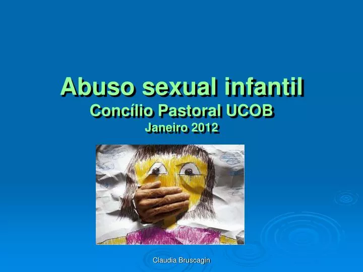 abuso sexual infantil conc lio pastoral ucob janeiro 2012