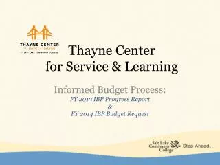 Thayne Center for Service &amp; Learning