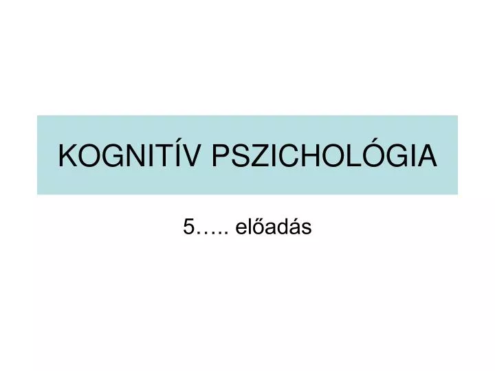 kognit v pszichol gia