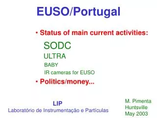 EUSO/Portugal