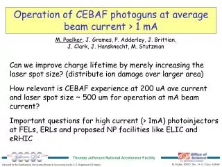 Operation of CEBAF photoguns at average beam current &gt; 1 mA