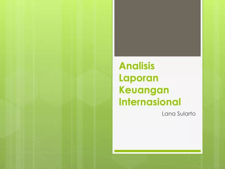analisis laporan keuangan internasional