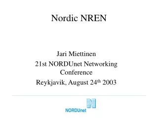 Nordic NREN