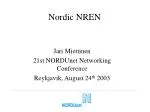 Nordic NREN - slide 1