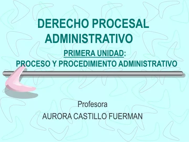 derecho procesal administrativo primera unidad proceso y procedimiento administrativo