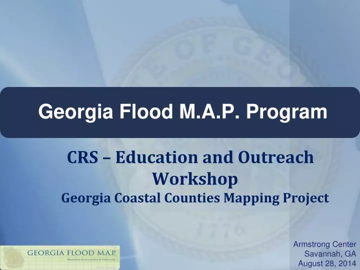 georgia flood m a p program