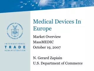 Medical Devices In Europe