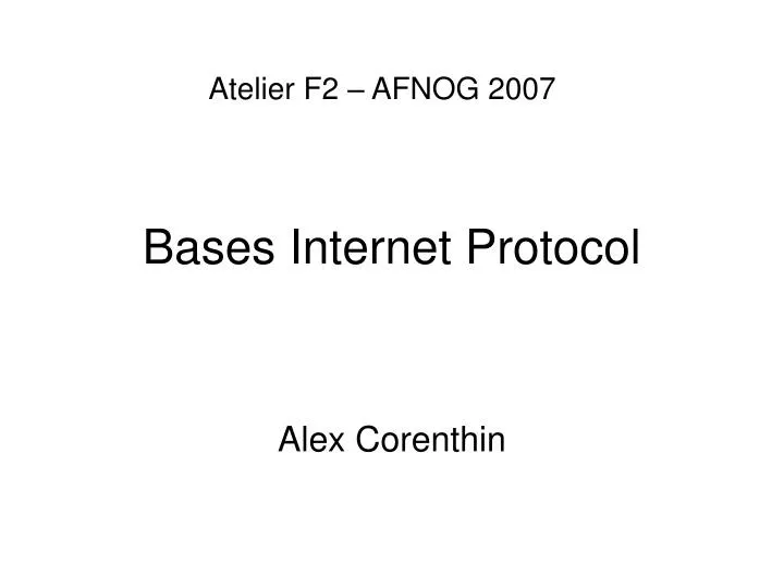 bases internet protocol