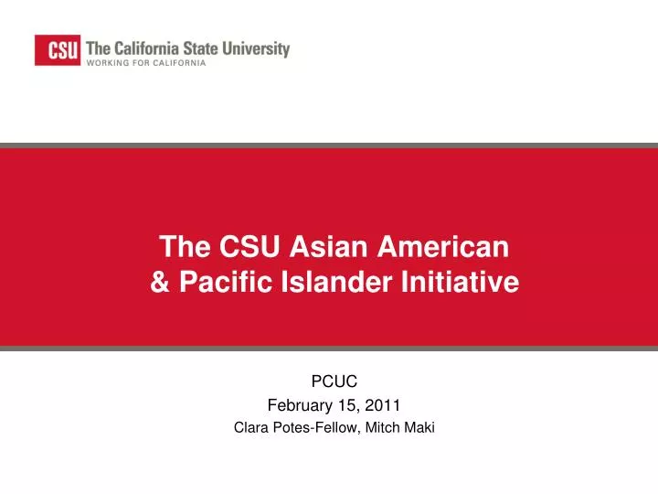 the csu asian american pacific islander initiative